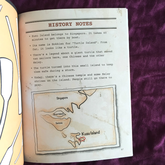 History notes within the book Island of Legends
