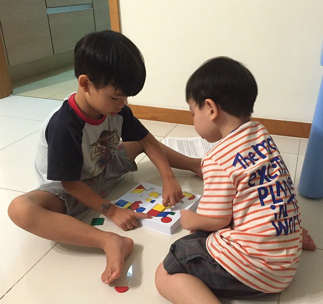 brothers playing