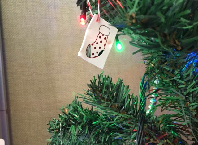 Shrink art Christmas tree decor!